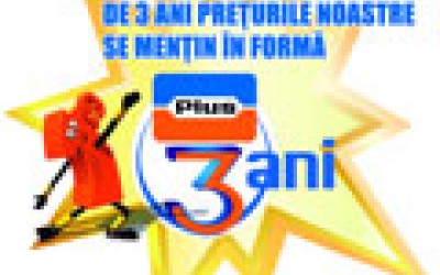 Plus a implinit trei ani