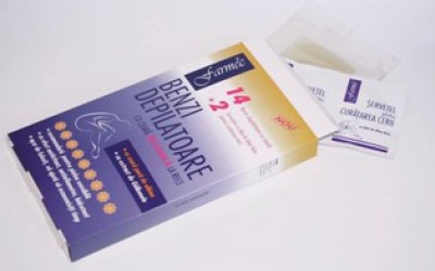 Benzi depilatoare Farmec pentru picioare fine