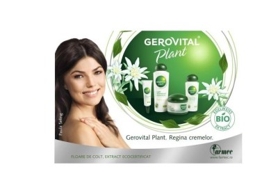 Noul design de ambalaj al gamei Gerovital Plant, realizat de Cocoon Group