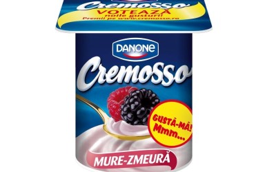 Consumatorii Danone au ales: Cremosso Mure-Zmeura ramane pe rafturi