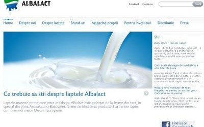Noul site corporate al Albalact, lansat de Community BrandTailors