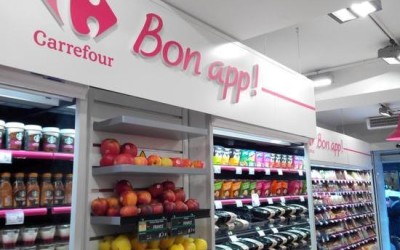 Bon App, cel mai nou concept dezvoltat de Carrefour. Vezi cum arată magazinul dedicat produselor de impuls