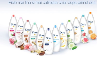 Unilever relansează gelurile de duş Dove