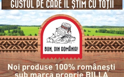  Billa extinde gama de produse marcă proprie Bun, din România!