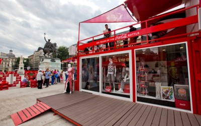 Coca-Cola a inaugurat un magazin Pop-Up