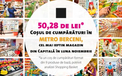 Metro Berceni, cel mai ieftin magazin din Capitală vizitat în noiembrie