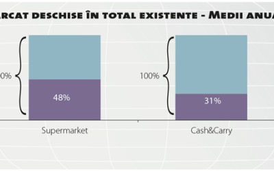 Doar supermarketurile și-au îmbunătățit clar indicatorii în 2015