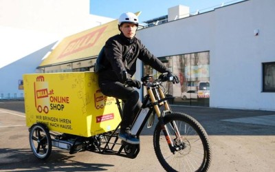 Billa a început în Viena livrarea la domiciliu cu biciclete electrice