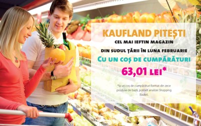Kaufland Pitești, cel mai ieftin magazin din sudul țării în luna februarie
