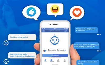Carrefour face angajări prin Facebook Messenger