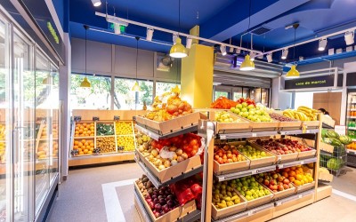 Cum arată Fresh Bazar, aprozarul inaugurat de Mega Image în București