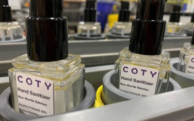 Coty a început producția de dezinfectanți pentru mâini 