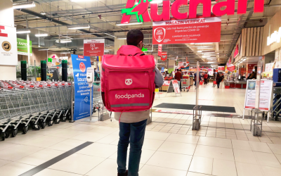 Auchan, parteneriat cu foodpanda pentru livrări rapide 