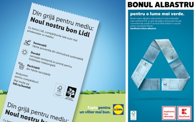 Kaufland și Lidl introduc un tip de bon fiscal, prietenos cu mediul înconjurător