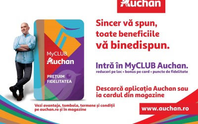  Auchan România lansează programul de fidelitate MyClub Auchan