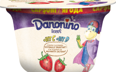 Gama Danonino, extinsă cu iaurturi cu vitamina C și D