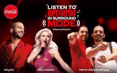 Coca-Cola lansează  o nouă campanie - „Open Up Playlist” - construită în jurul muzicii și al optimismului 