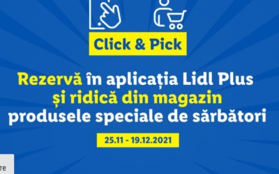 Lidl România a introdus opțiunea Click&Pick în aplicația Lidl Plus