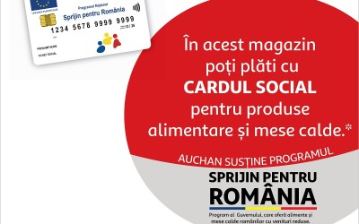 Cardurile de tichete sociale, acceptate în rețeaua Auchan