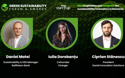 Green Start-Up Sustainability Forum & Awards: bune practici pentru o Românie verde