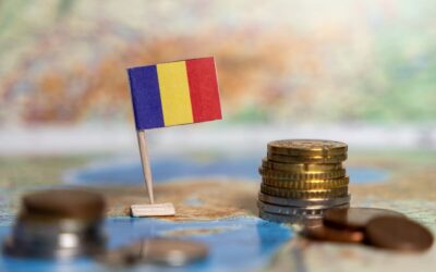 Economia Romaniei steagul tarii si monede euro. opinie CONAF privind modificarile fiscale