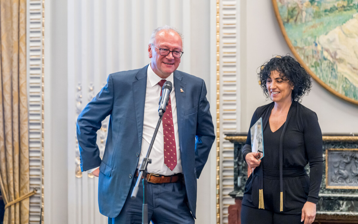 Billy Leighton si Doina Alexandru general manager Pernod Ricard Romania