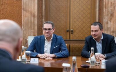 Intalnire Palatul Victoria Ilie Bolojan si Gerd Chrzanowski CEO Schwarz Group